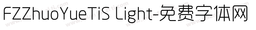 FZZhuoYueTiS Light字体转换